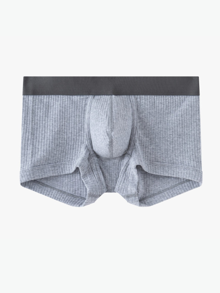 2 Pack Men's Ultra-Soft Premium Pure Cotton Comfy Waistband Seamless Trunks | dmunderwear detail image 1