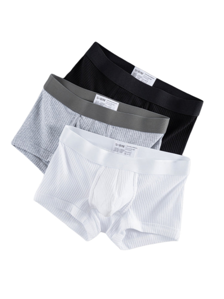 2 Pack Men's Ultra-Soft Premium Pure Cotton Comfy Waistband Seamless Trunks | dmunderwear detail image 15
