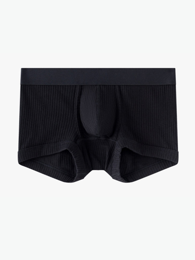 2 Pack Men's Ultra-Soft Premium Pure Cotton Comfy Waistband Seamless Trunks | dmunderwear detail image 16