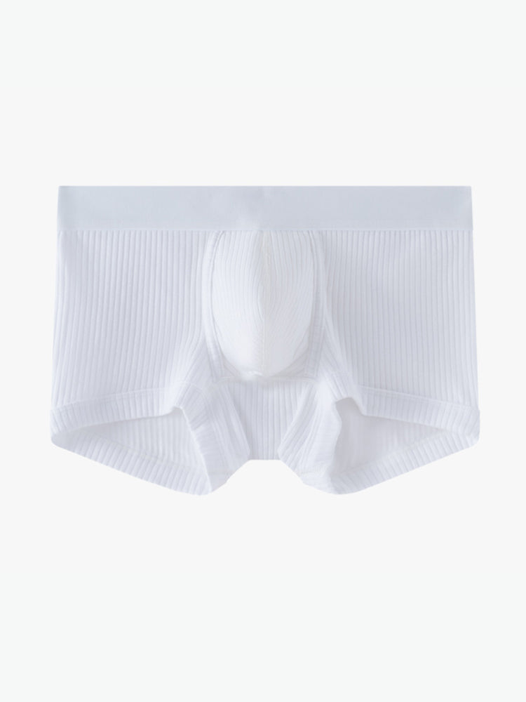 2 Pack Men's Ultra-Soft Premium Pure Cotton Comfy Waistband Seamless Trunks | dmunderwear detail image 17