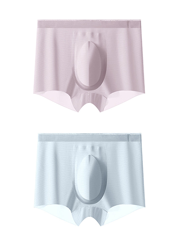 2 Pack Men's Ultra-Thin Ice Silk Quick-Dry Trunks | dmunderwear variant image