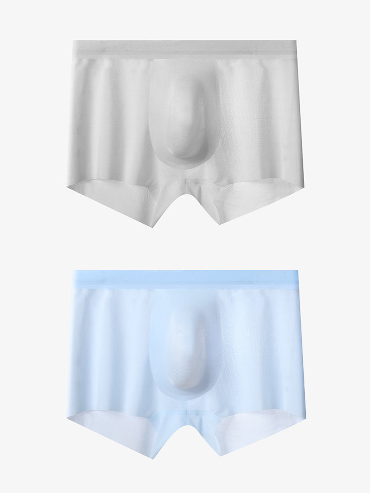 2 Pack Men's Ultra-Thin Seamless Trunks | dmunderwear variant image