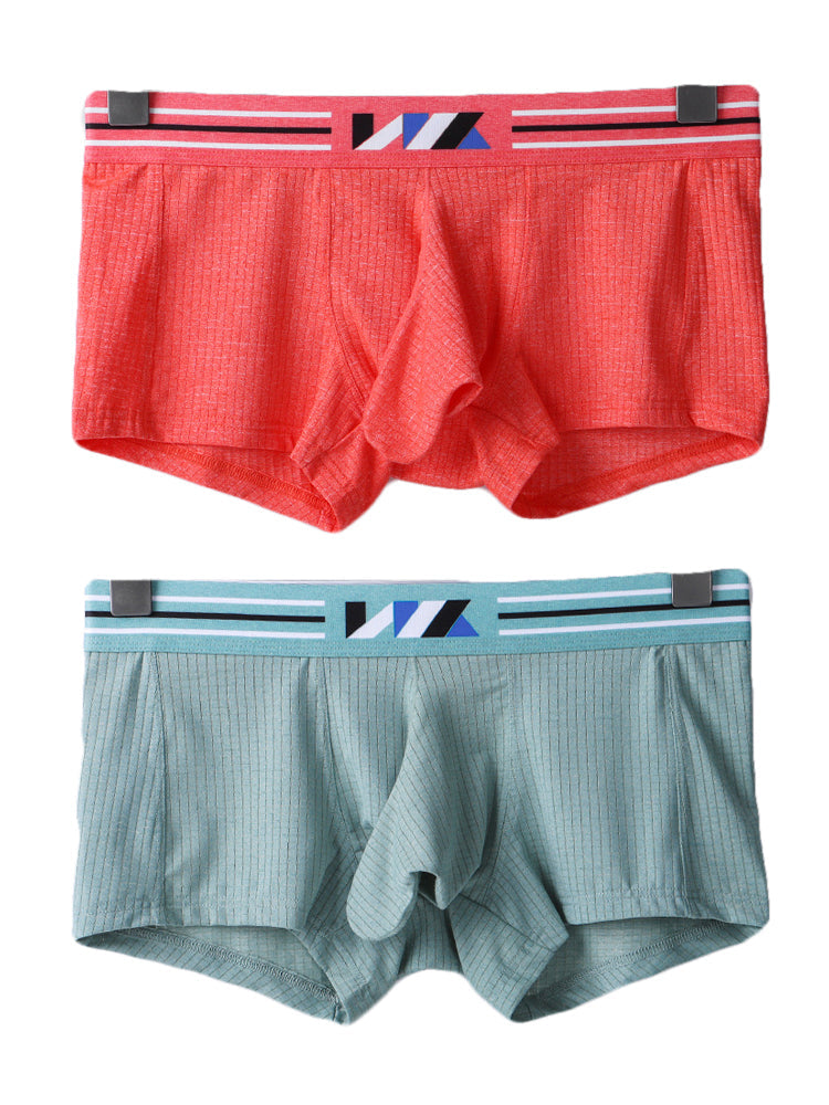 2 Pack Separated Pouch Comfy Mens Boxer Briefs | dmunderwear variant image