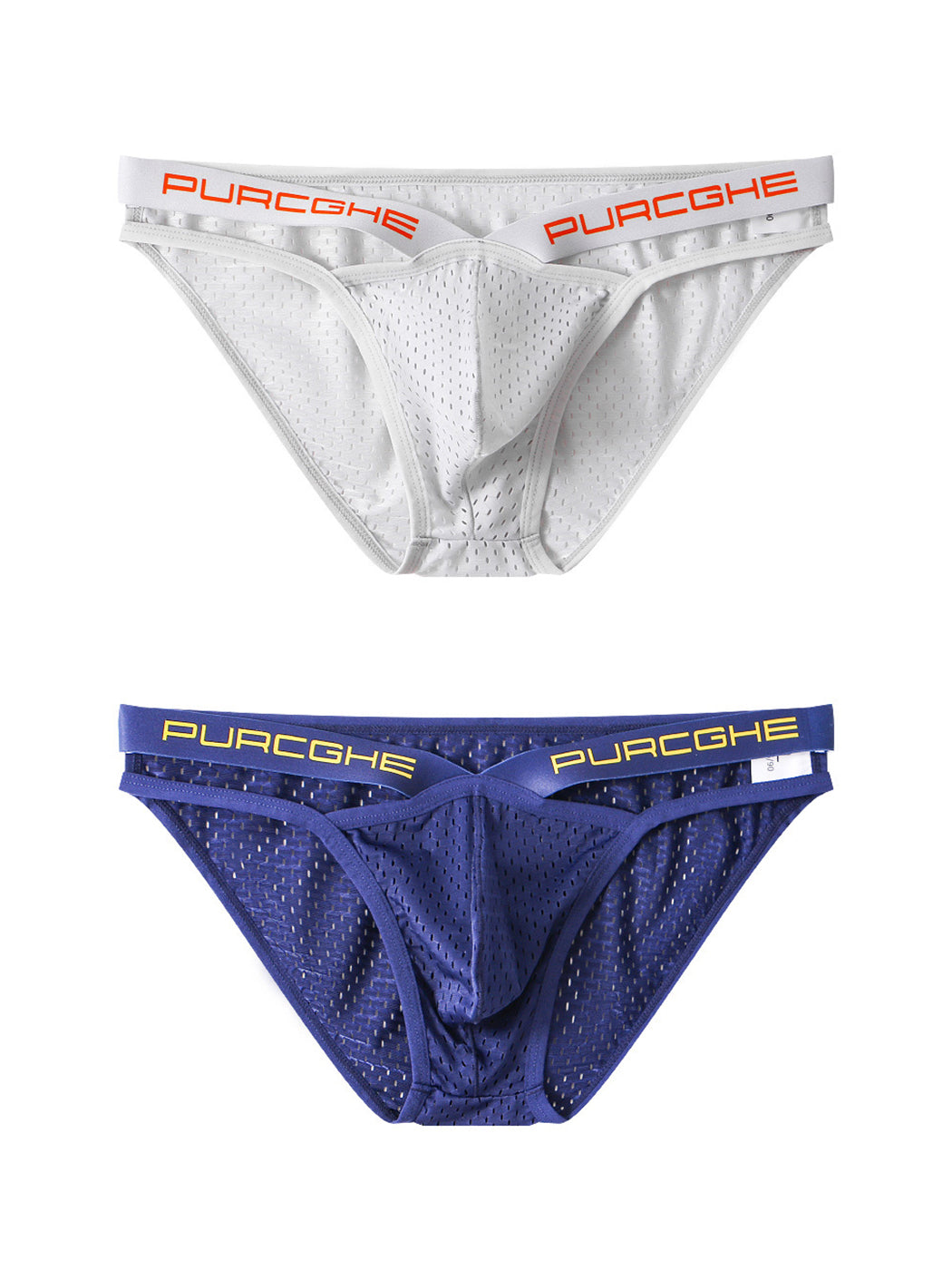 2 Pack Sexy Hollow Out Mesh Briefs for Men | dmunderwear variant image