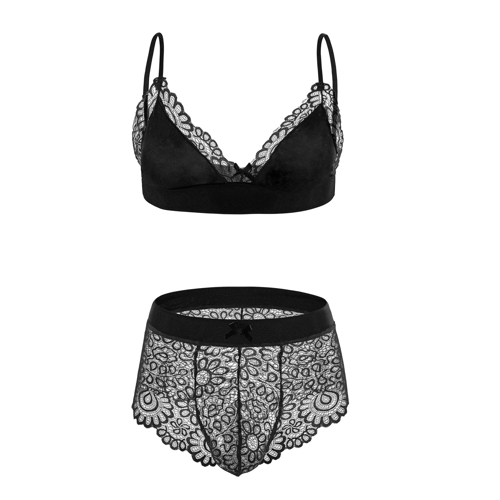 2-Piece Sexy Lingerie For Crossdressers | dmunderwear variant image