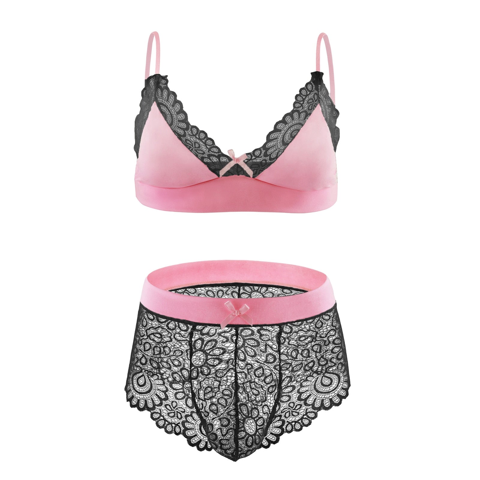 2-Piece Sexy Lingerie For Crossdressers | dmunderwear detail image 4
