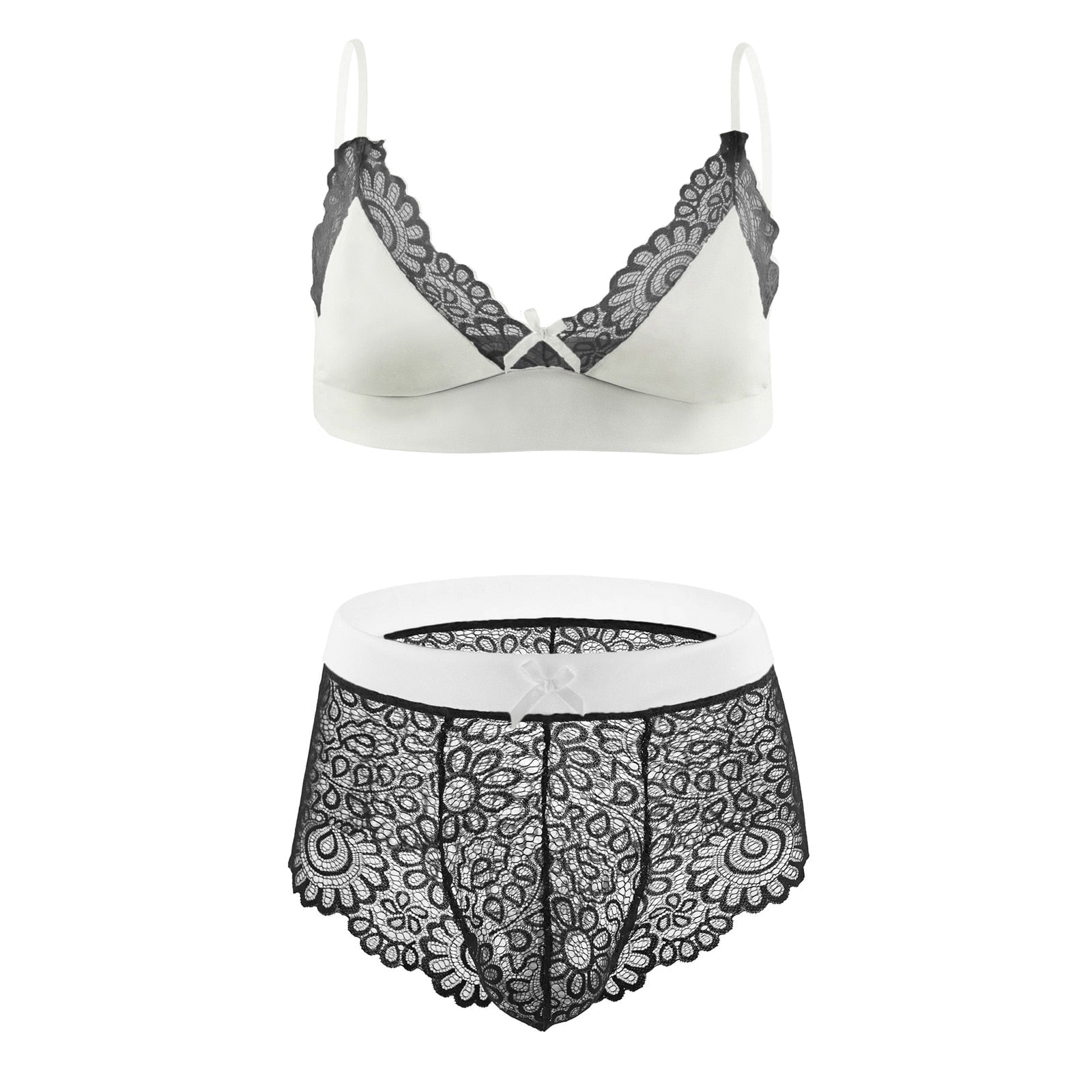 2-Piece Sexy Lingerie For Crossdressers | dmunderwear detail image 6
