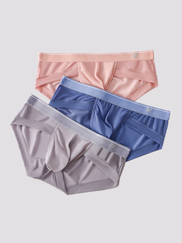 3 Pack Comfy U Convex Pouch Briefs For Men | dmunderwear variant image