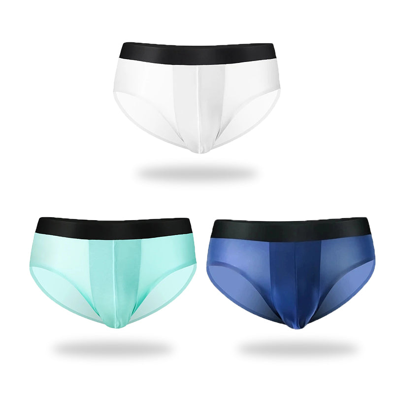 3 Pack Double Layer Silk Snug-fit Men's Underwear | dmunderwear variant image