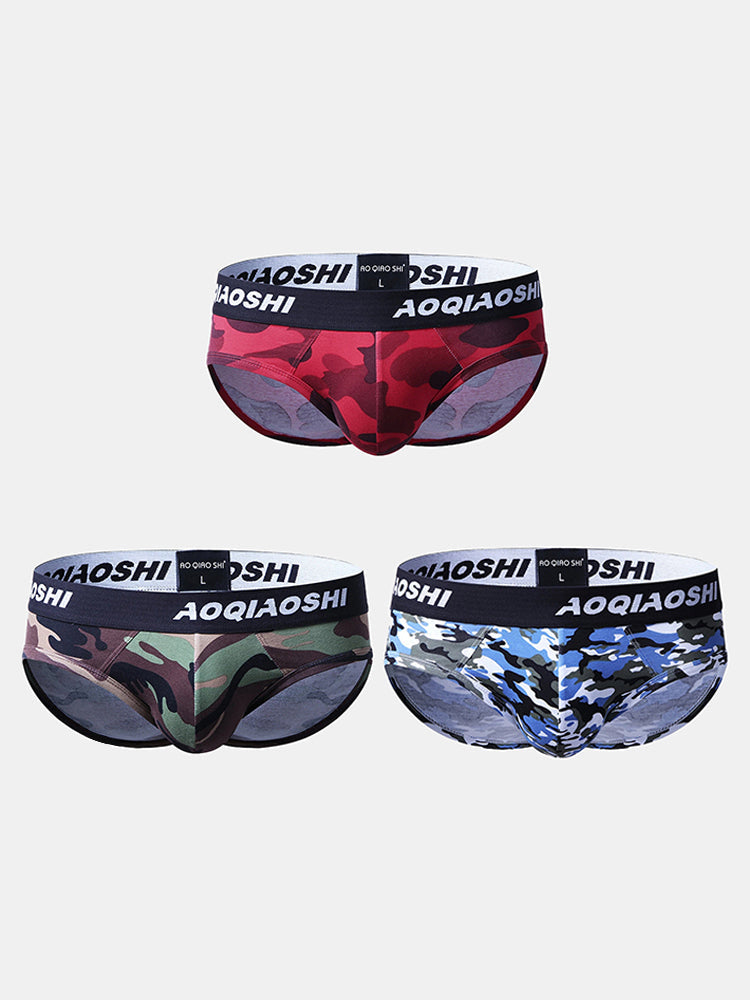 3 Pack Low Rise Camouflage Ball Support Underwear | dmunderwear variant image