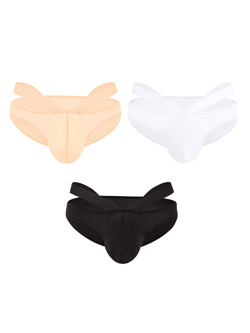 3 Pack Men's Sexy Cross Bikinis | dmunderwear variant image