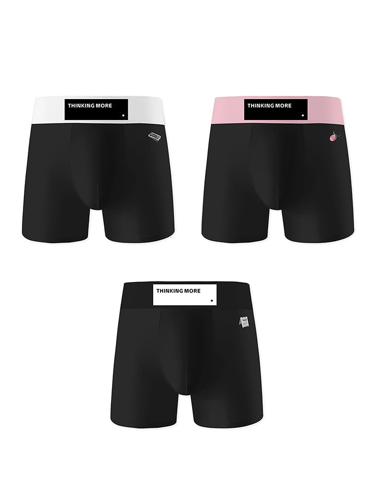 3 Pack Men's Anti-Chafing High-Rise Cotton Sport Supportive Fit Soft Trunks | dmunderwear variant image