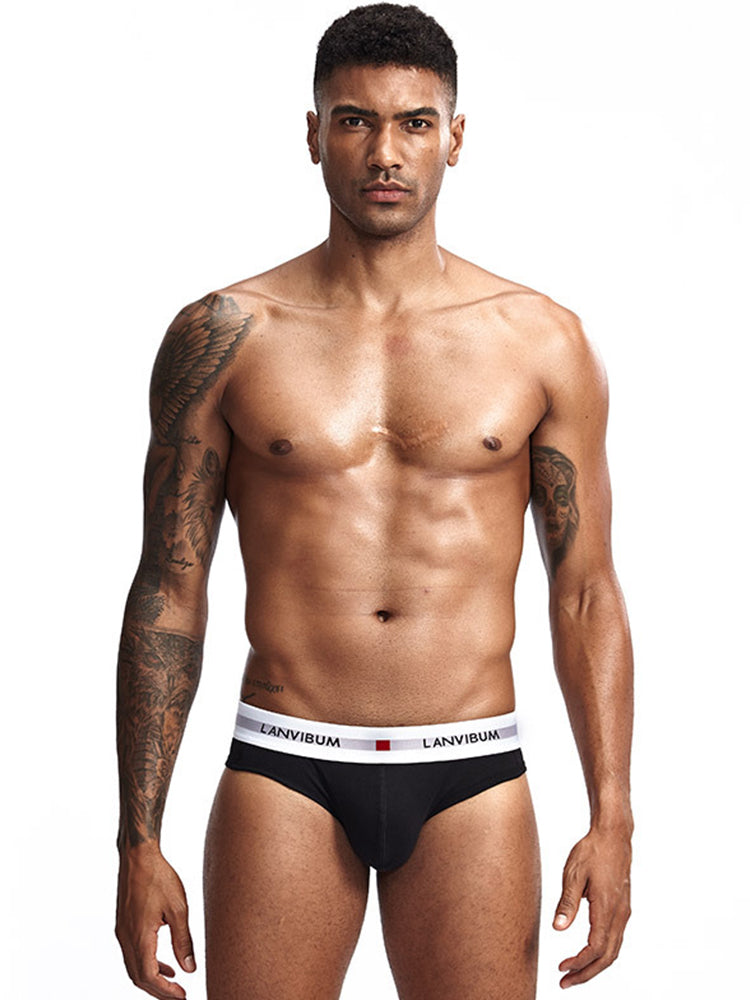 3 Pack Men's Breathable Big Pouch Briefs | dmunderwear variant image