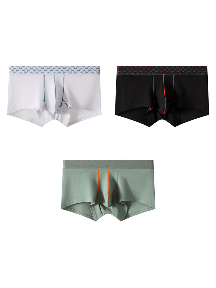 3 Pack Men's Casual Fitness Cotton Trunks | dmunderwear variant image