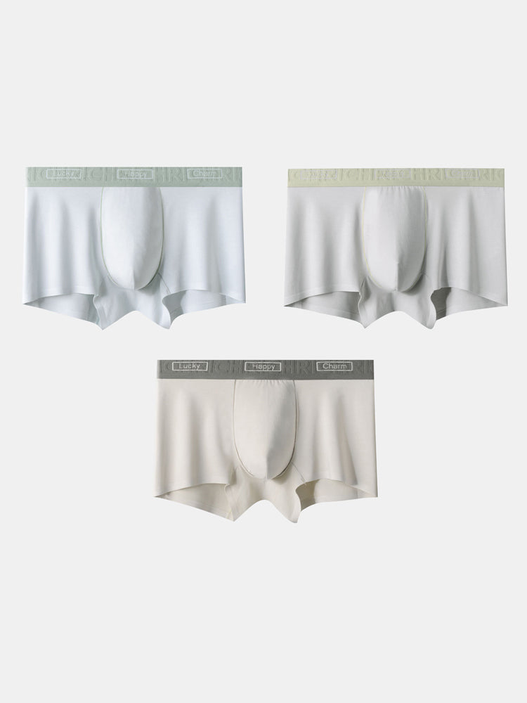 3 Pack Men's Comfy Waistband Anti-Chafing Supportive Pouch Trunks | dmunderwear variant image