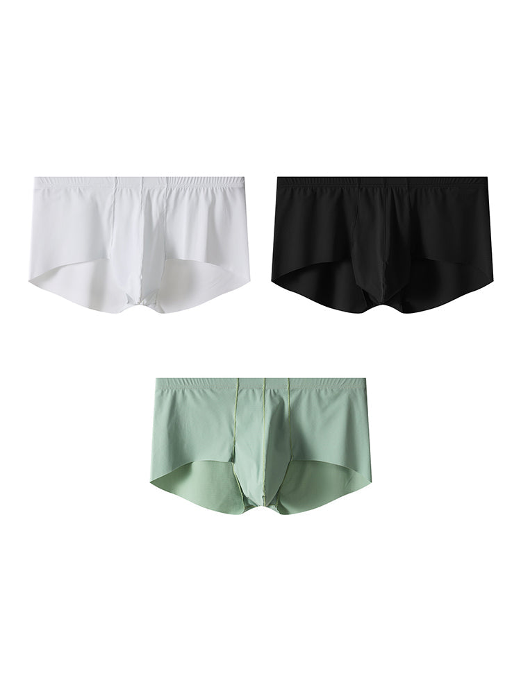 3 Pack Men's Contoured Pouch Seamless Trunks | dmunderwear variant image