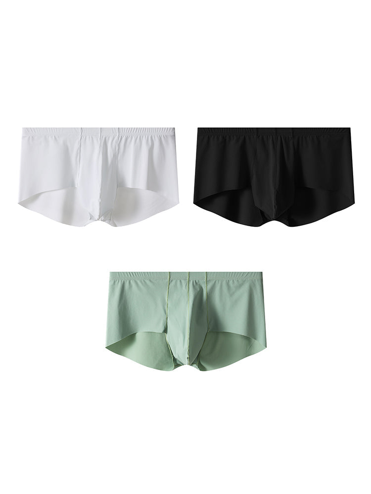 3 Pack Men's Cooling Seamless Trunks | dmunderwear variant image
