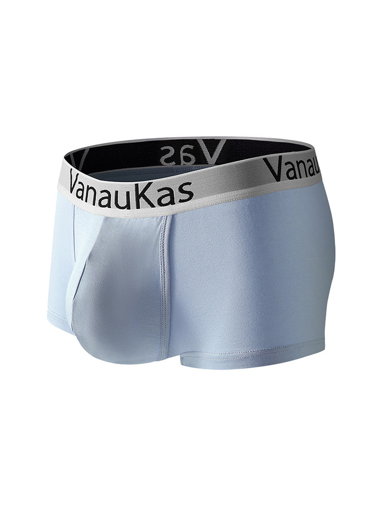 3 Pack Men's Double-Layered Gusset Odor-Control Seamless Trunks | dmunderwear detail image 1