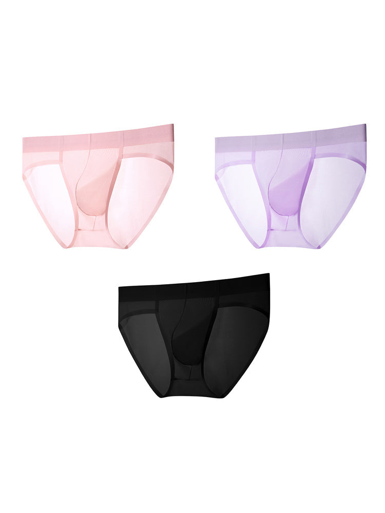 3 Pack Men's Enhancing U-Pouch Seamless Sexy & Breathable Briefs | dmunderwear variant image