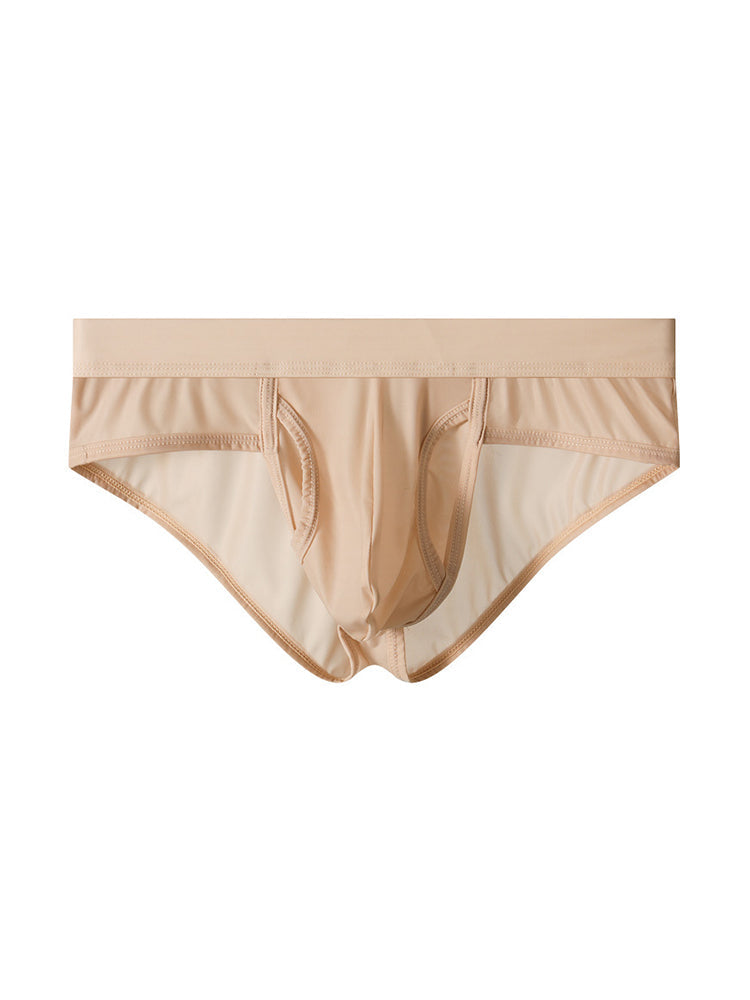 3 Pack Men's Fly Opening Supportive Pouch Stretch Premium Briefs | dmunderwear detail image 1