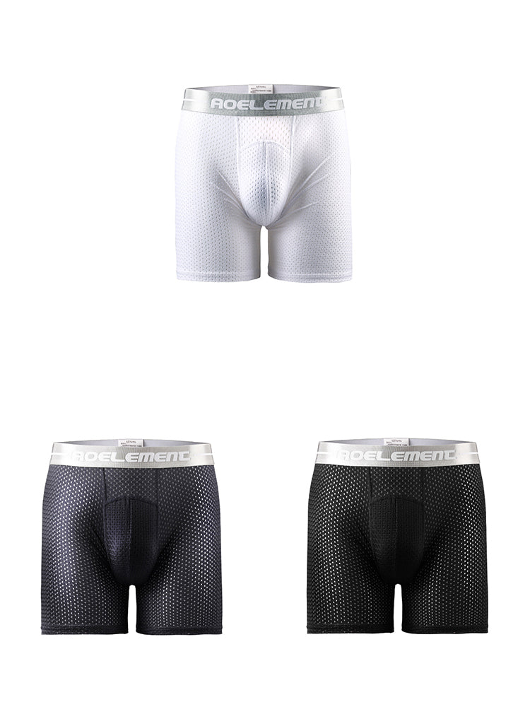 3 Pack Men's Breathable Boxers Briefs | dmunderwear variant image