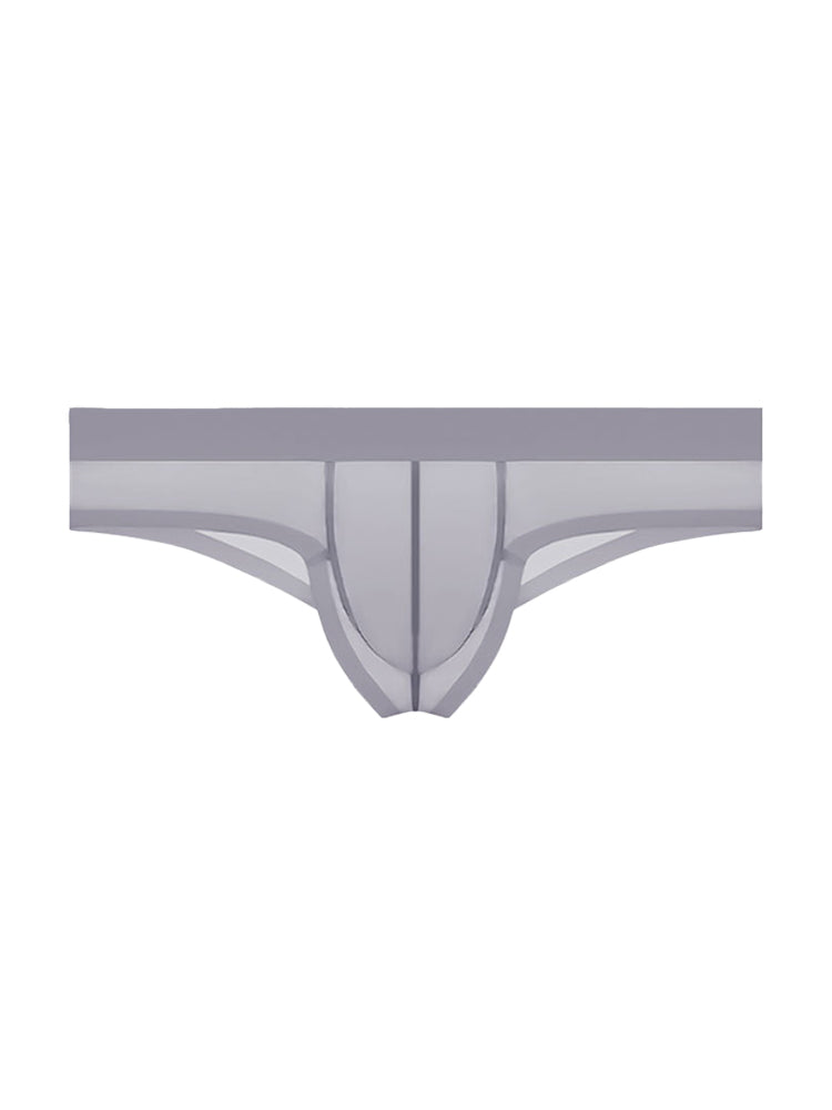 3 Pack Men's Ice Silk Breathable Seamless Comfort Stretch Fit Low-Rise Bikini | dmunderwear detail image 1