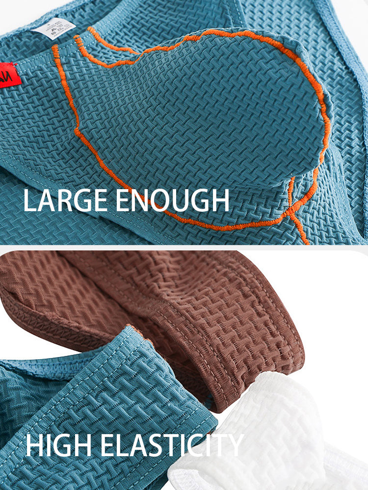 3 Pack Men's Ice Silk High-Elastic Breathable Briefs for Sports | dmunderwear detail image 5