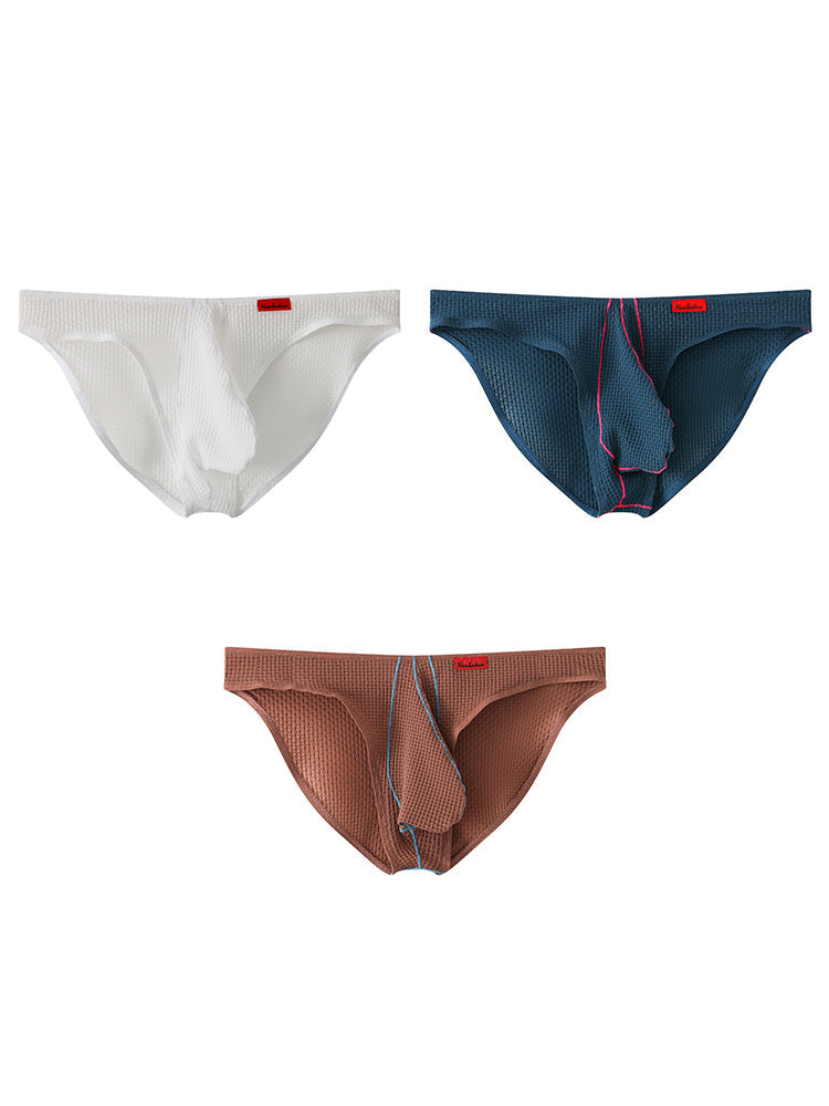 3 Pack Men's Ice Silk High-Elastic Breathable Briefs for Sports | dmunderwear detail image 8