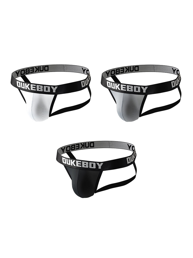3 Pack Men's Ice Silk Sexy Cheeky & Revealing Jockstraps | dmunderwear variant image