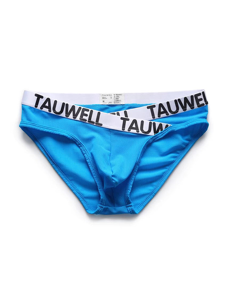 3 Pack Men's Minimalist Mesh Bikini with Crossed Waistband | dmunderwear detail image 1