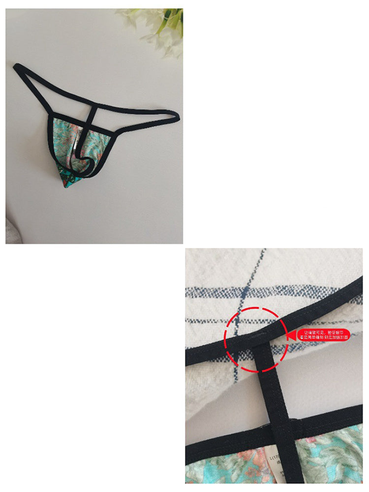 3 Pack Men's Low-Rise Sexy Lightweight & Airy Sporty Cut Anti-Chafing Strings | dmunderwear detail image 18