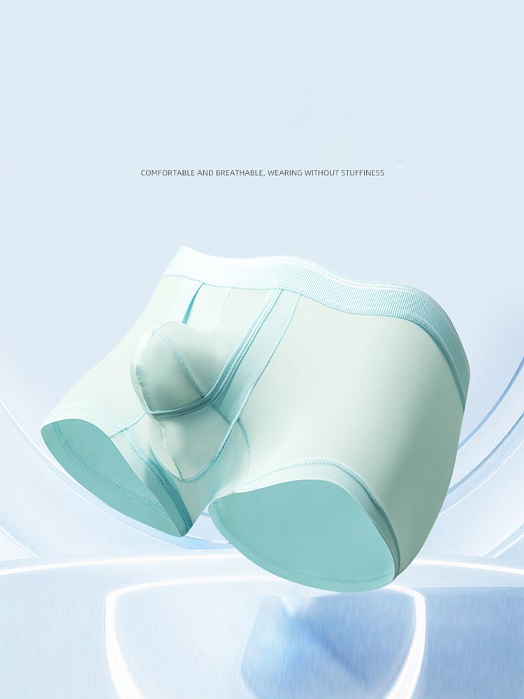 3 Pack Men's Mid-Rise Separation Breathable Elastic Trunks | dmunderwear detail image 1