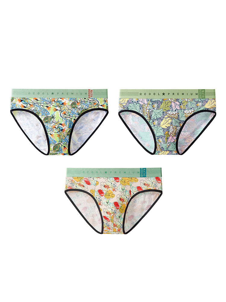 3 Pack Men's Mid-Rise Stay-Put Fit Skin-Friendly Breathable Briefs & Trunks | dmunderwear variant image
