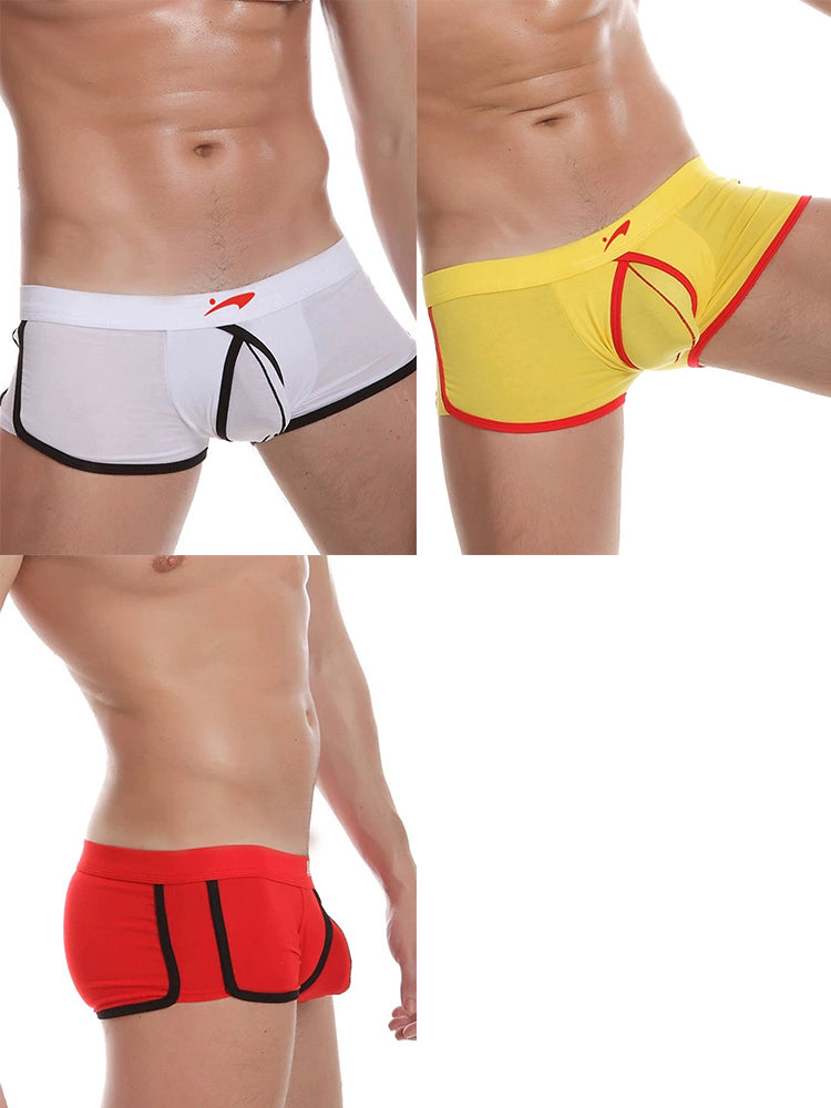 3 Pack Men's Modal U-convex Large Pouch Breathable Trunks | dmunderwear variant image