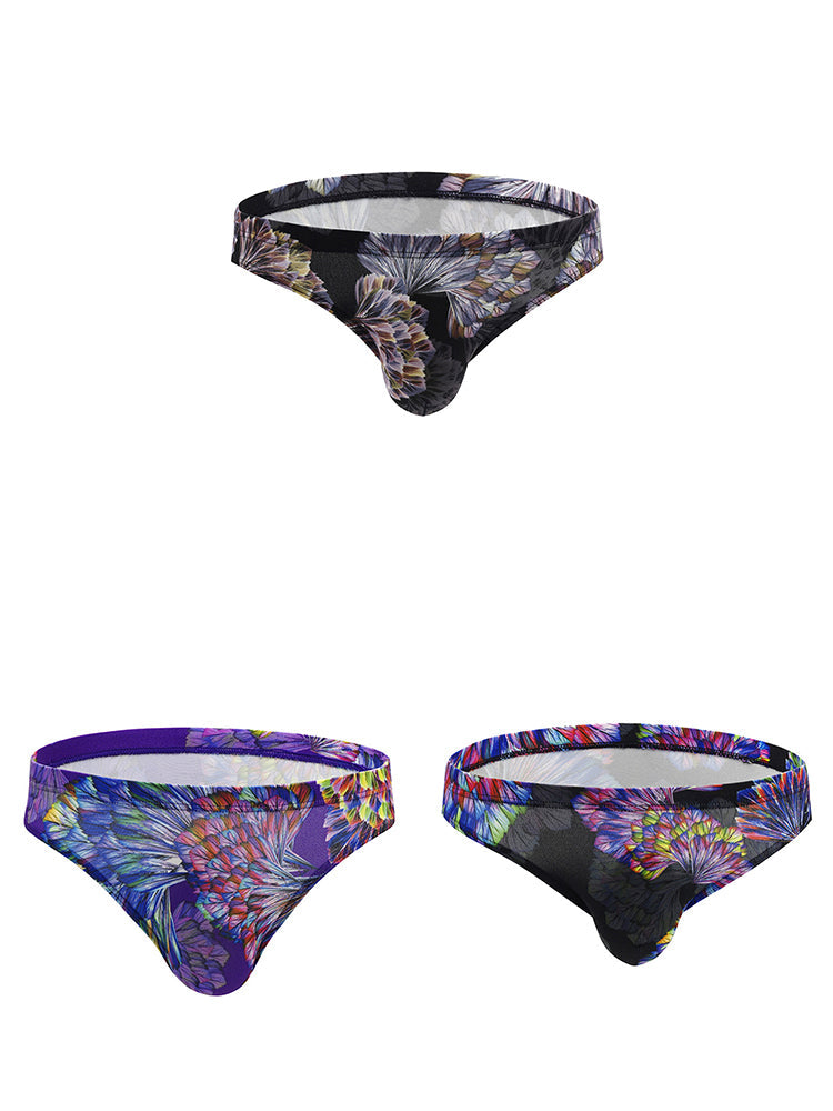 3 Pack Men's Printing U Convex Pouch Pouch Briefs | dmunderwear variant image