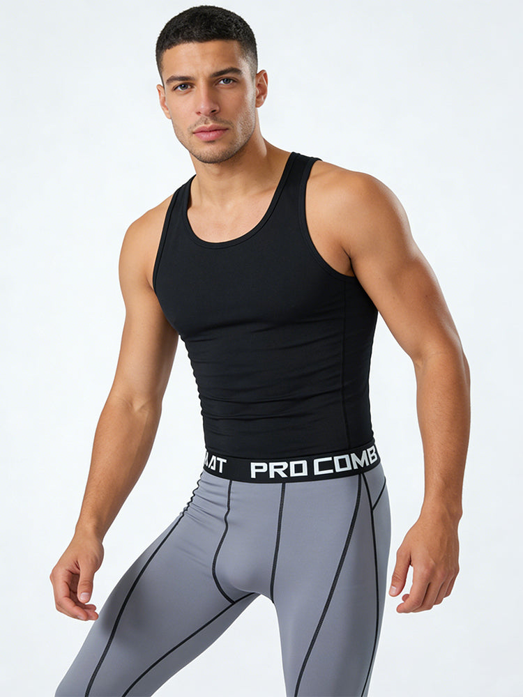 3 Pack Men's Quick-Dry Compression Breathable Activewear Tights | dmunderwear detail image 11