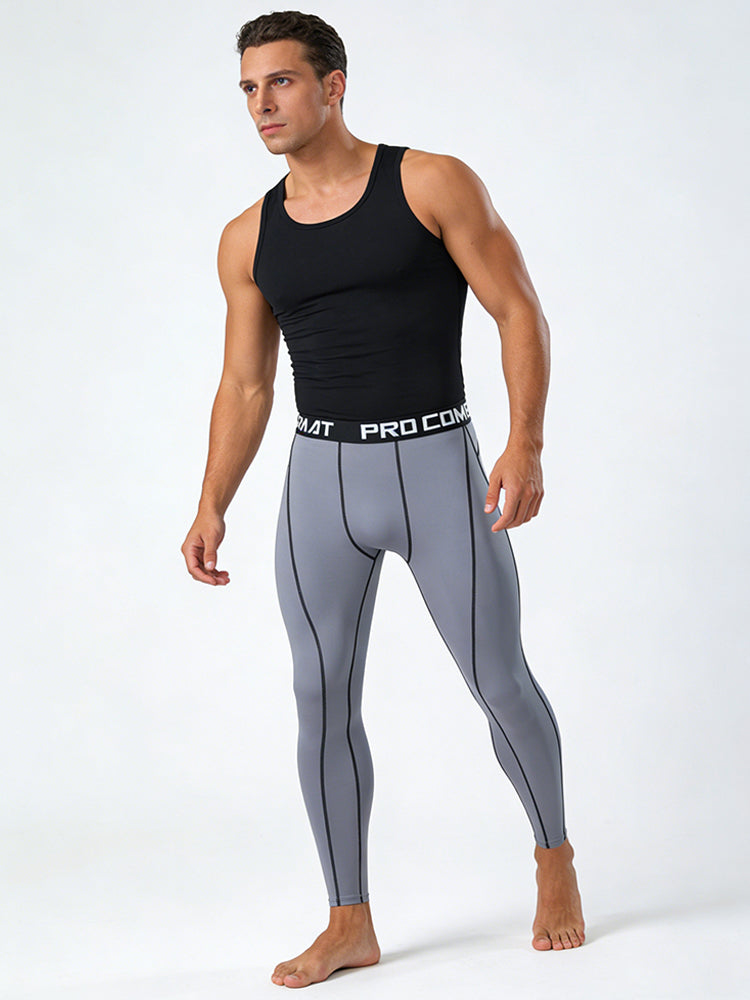 3 Pack Men's Quick-Dry Compression Breathable Activewear Tights | dmunderwear detail image 12