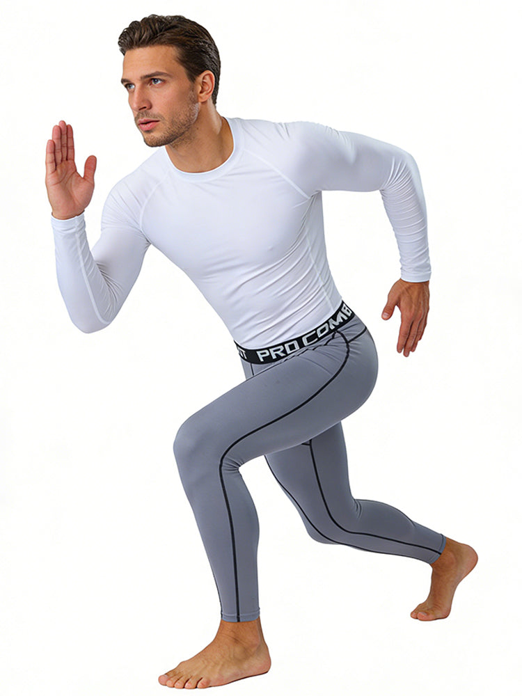 3 Pack Men's Quick-Dry Compression Breathable Activewear Tights | dmunderwear detail image 14