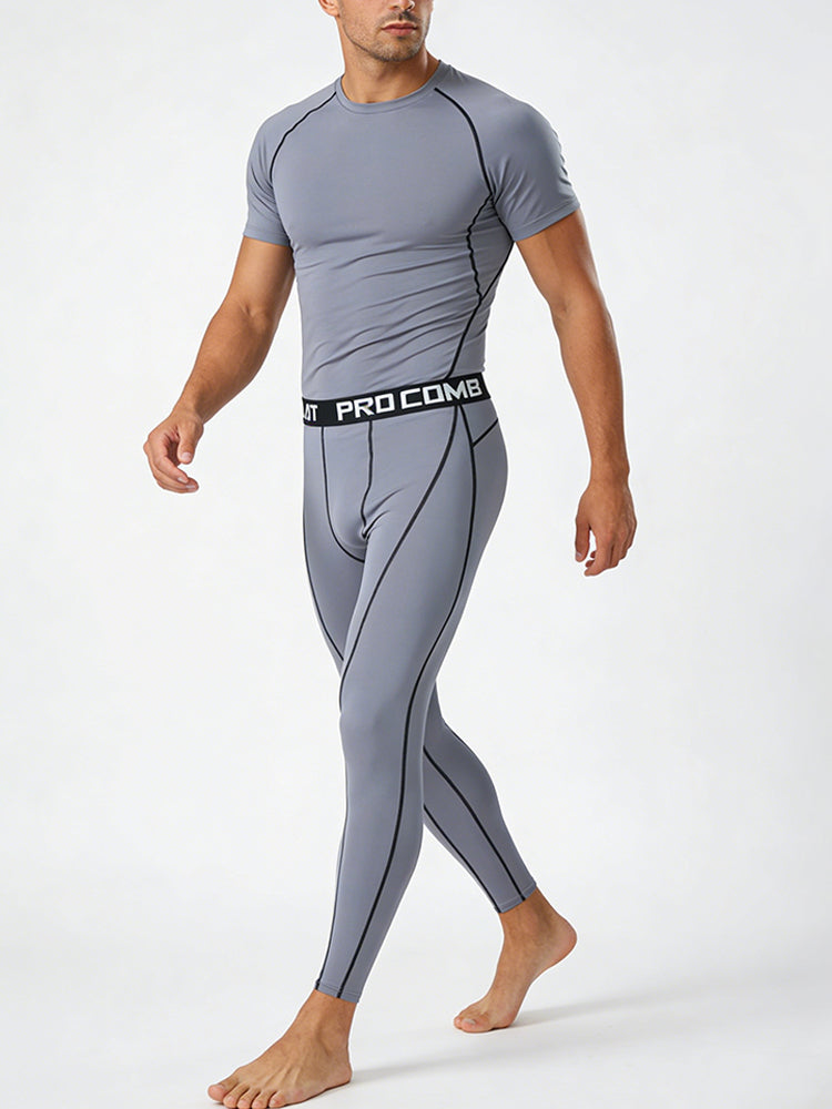 3 Pack Men's Quick-Dry Compression Breathable Activewear Tights | dmunderwear detail image 15
