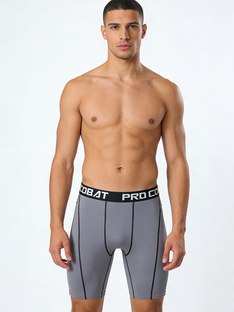 3 Pack Men's Quick-Dry Compression Breathable Activewear Tights | dmunderwear detail image 3