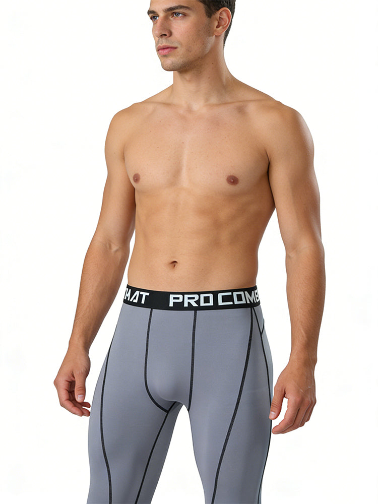 3 Pack Men's Quick-Dry Compression Breathable Activewear Tights | dmunderwear detail image 4