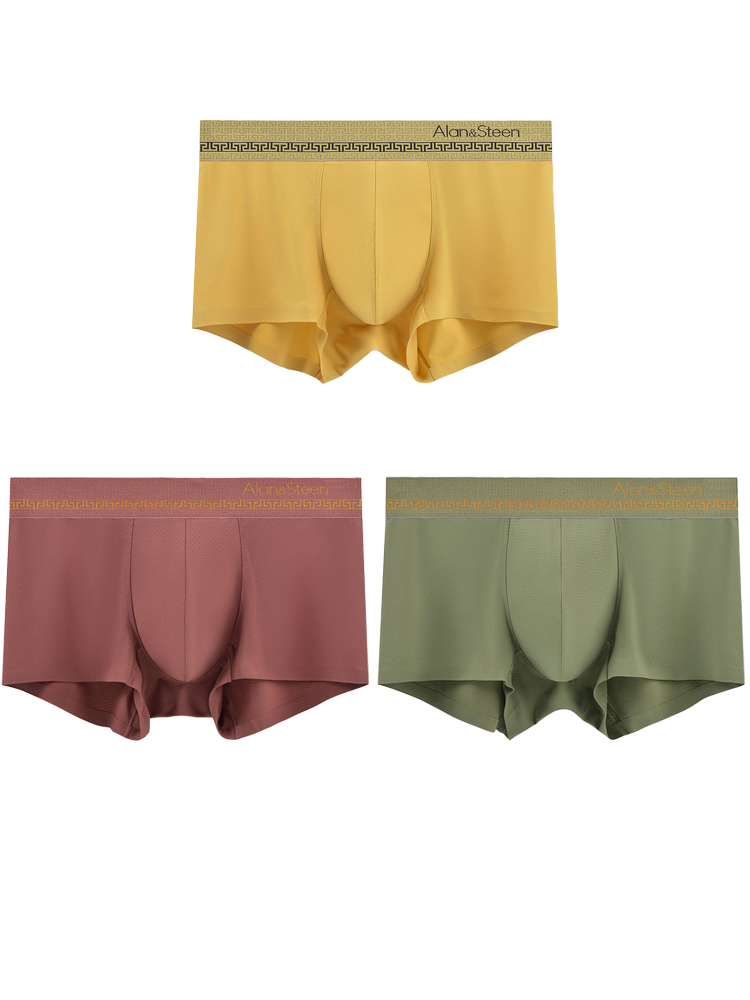 3 Pack Men's Seamless Breathable U Pouch Trunks | dmunderwear variant image