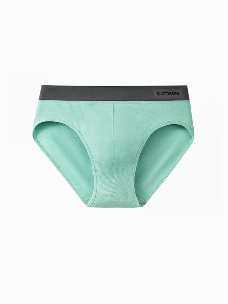 3 Pack Men's Seamless Comfort Anti-Chafing Full Coverage Briefs | dmunderwear detail image 1