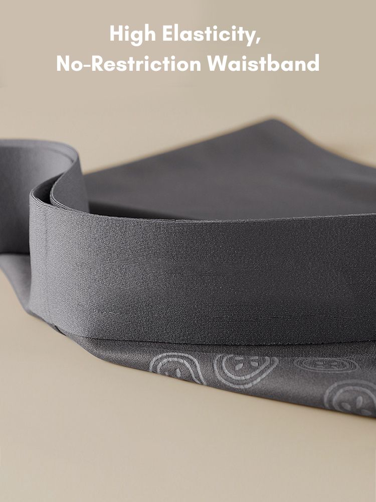 3 Pack Men's Seamless Breathable Trunks with 7A Antibacterial Mulberry Silk Lining | dmunderwear detail image 7