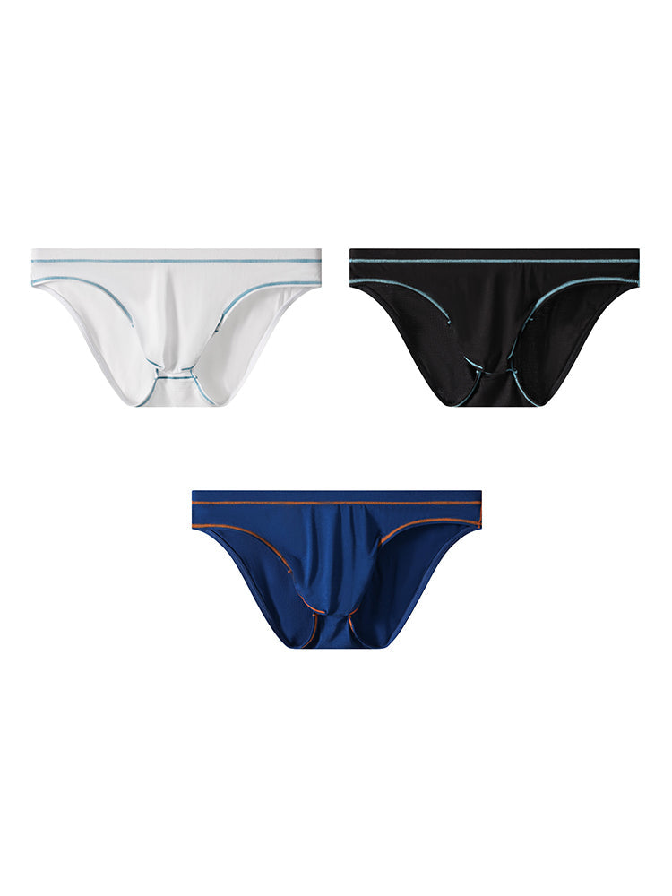 3 Pack Men's Seamless Comfort Sexy Contoured Pouch Supportive Fit Bikini | dmunderwear variant image