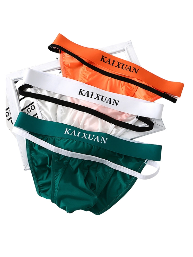 3 Pack Men's Sexy High-Cut 3D U-Pouch & Breathable Bikini | dmunderwear detail image 10