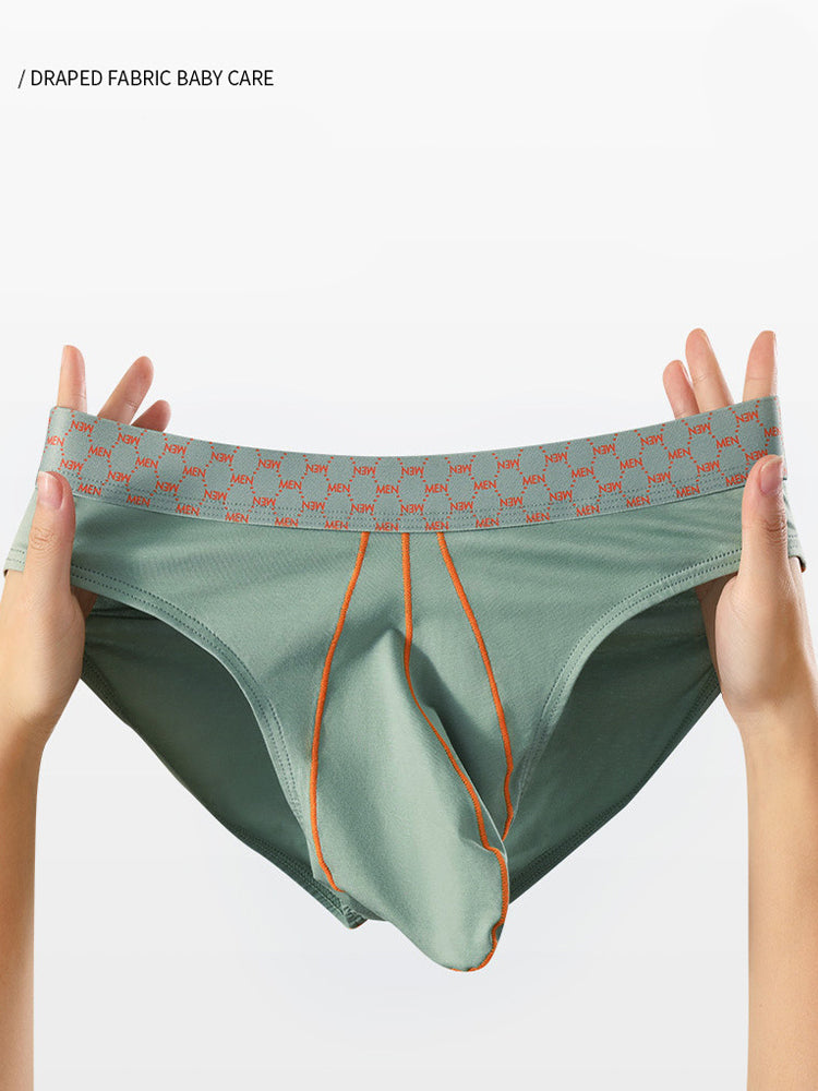 3 Pack Men's Sexy Large Pouch Breathable Comfortable Cotton Briefs | dmunderwear detail image 1