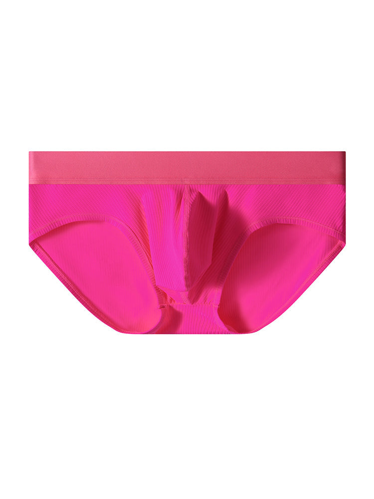 3 Pack Men's Solid Color Large U-Pouch Sporty Cut Odor-Resistant Soft Briefs | dmunderwear detail image 1