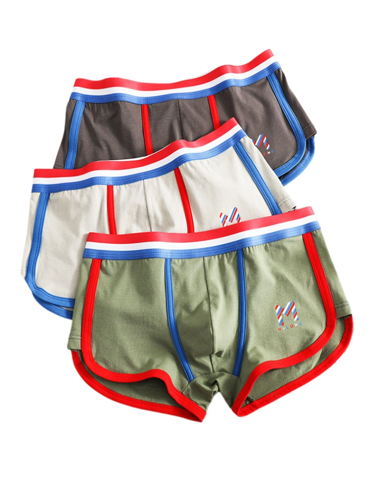 3 Pack Men's Solid Color Mid-Rise Breathable Antibacterial Sporty Cut Trunks | dmunderwear detail image 10