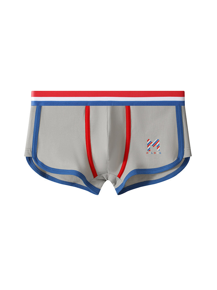 3 Pack Men's Solid Color Mid-Rise Breathable Antibacterial Sporty Cut Trunks | dmunderwear detail image 15